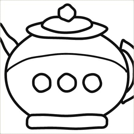 Close-up of the thick, bold outlines