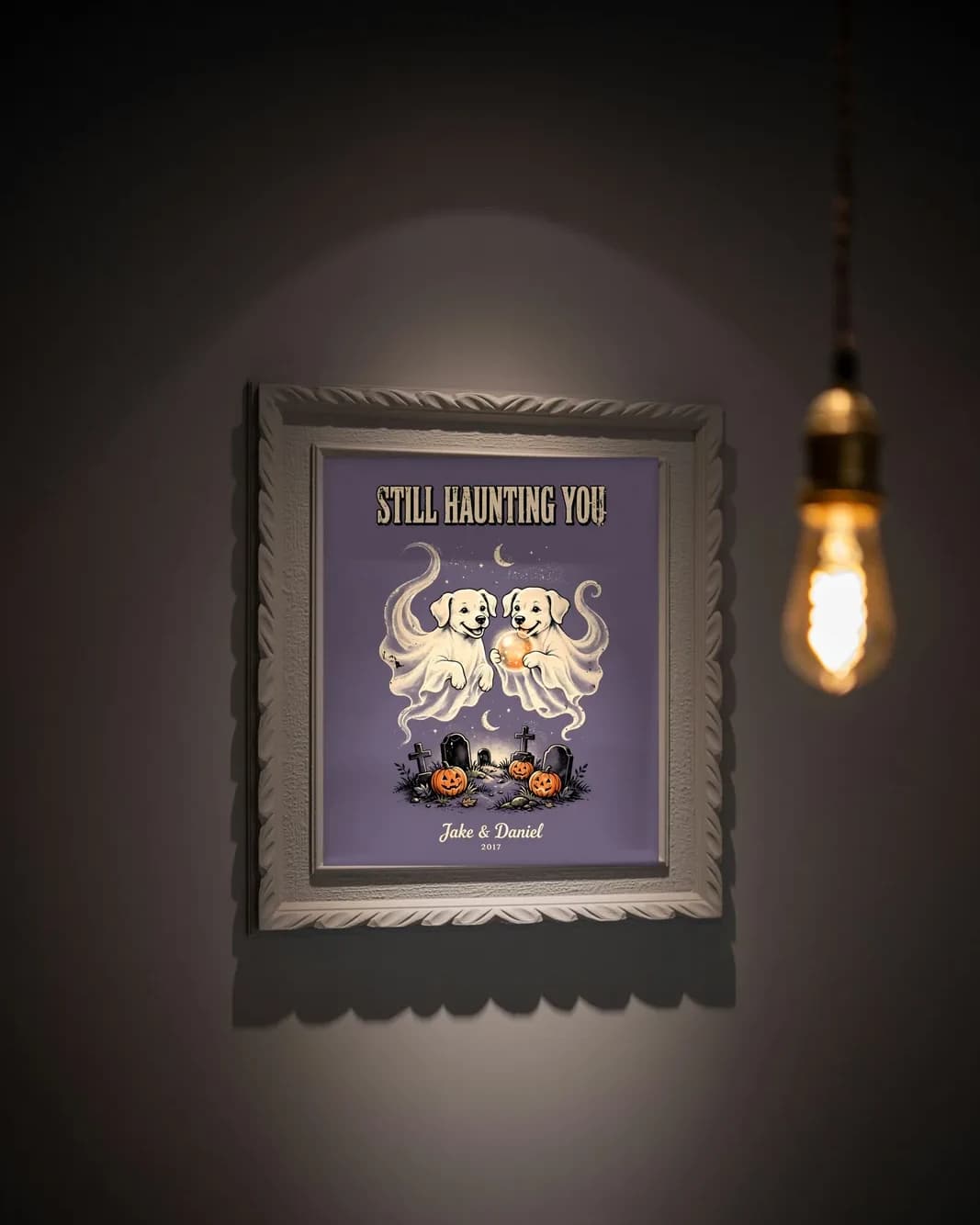 Still Haunting You Personalized Couple Print, personalized couple wall art sample design