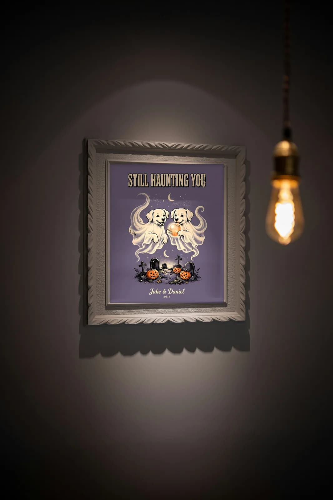 Still Haunting You Personalized Couple Print, personalized couple wall art sample design