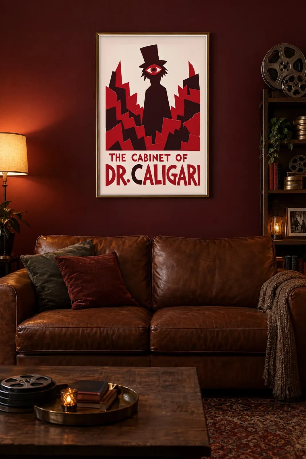 The Cabinet of Dr. Caligari Metal Poster, metal wall art poster