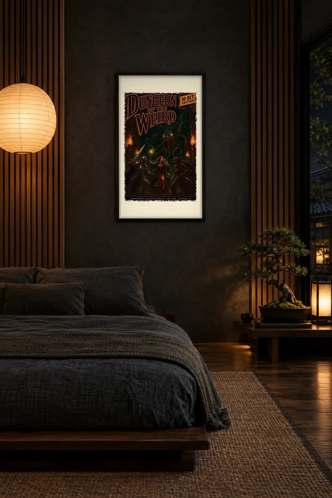 Dungeon of the Weird Metal Poster, metal wall art poster