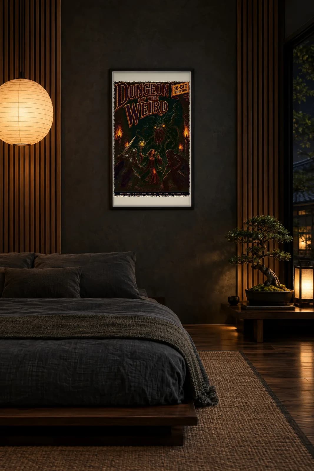 Dungeon of the Weird Metal Poster, metal wall art poster