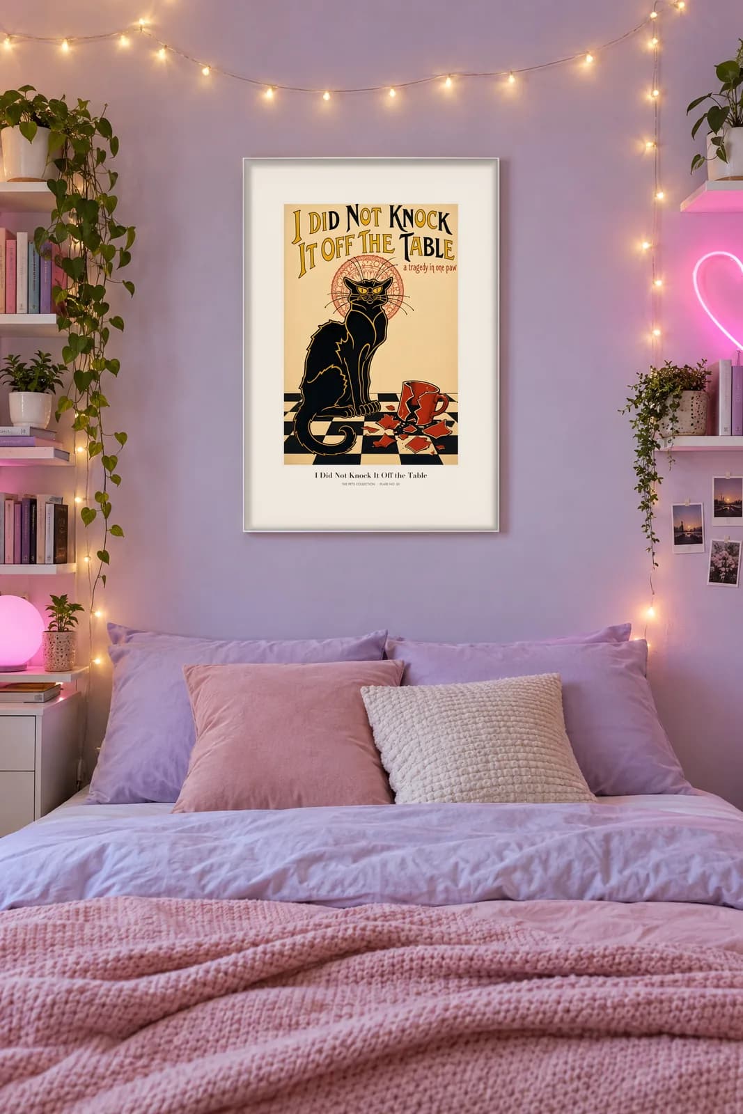 I Did Not Knock It Off Metal Poster, metal wall art poster