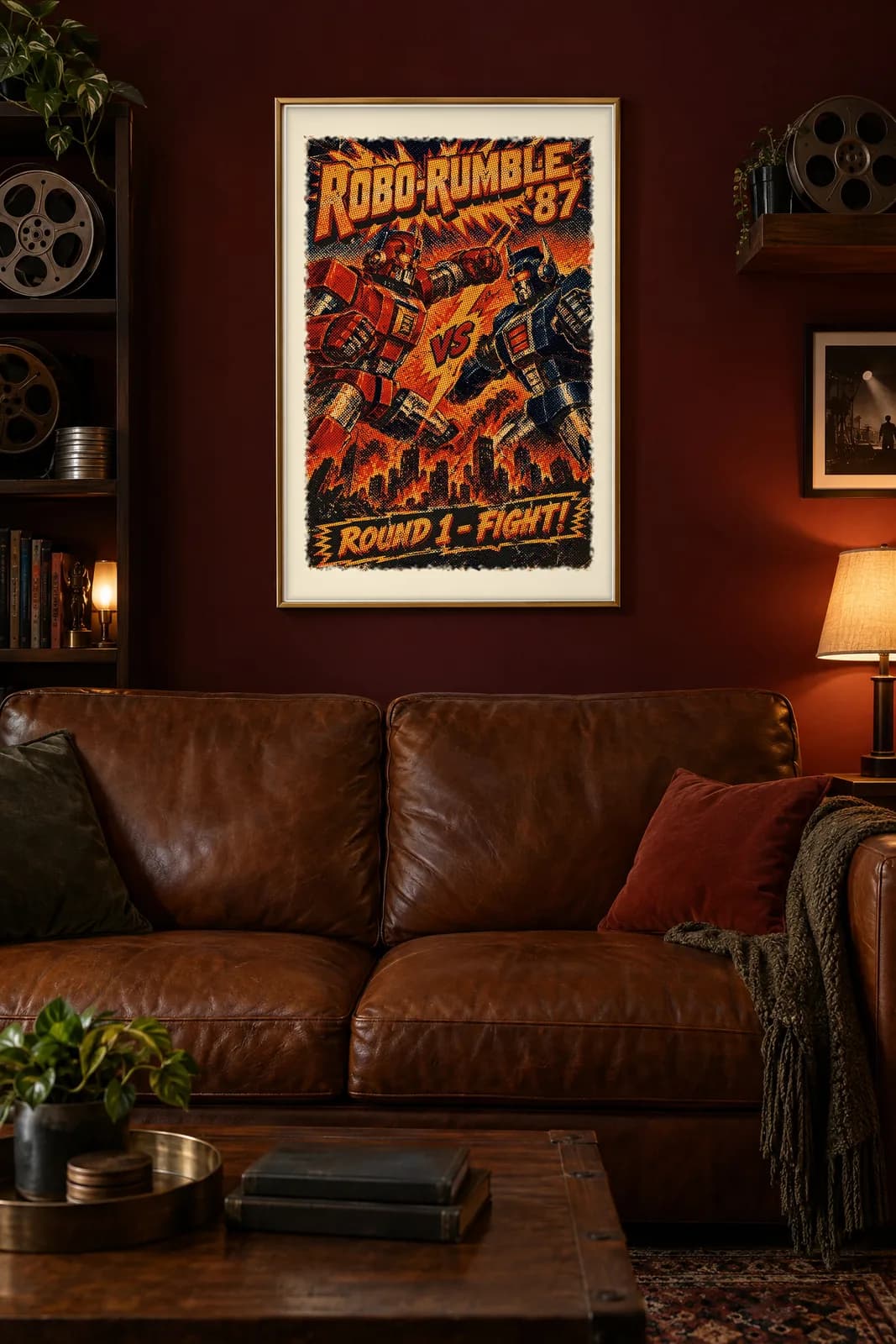 Robo Rumble Metal Poster, metal wall art poster