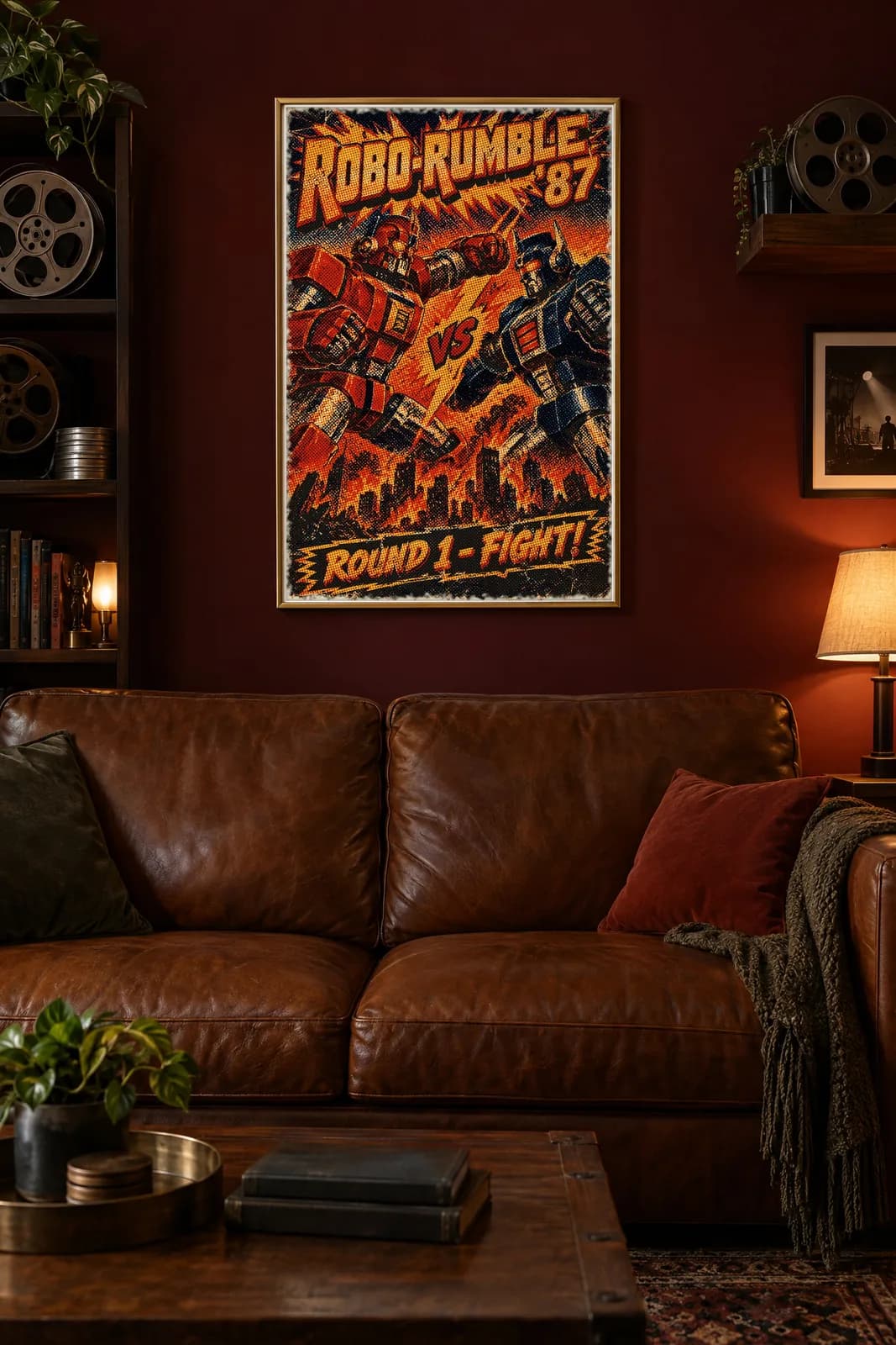 Robo Rumble Metal Poster, metal wall art poster