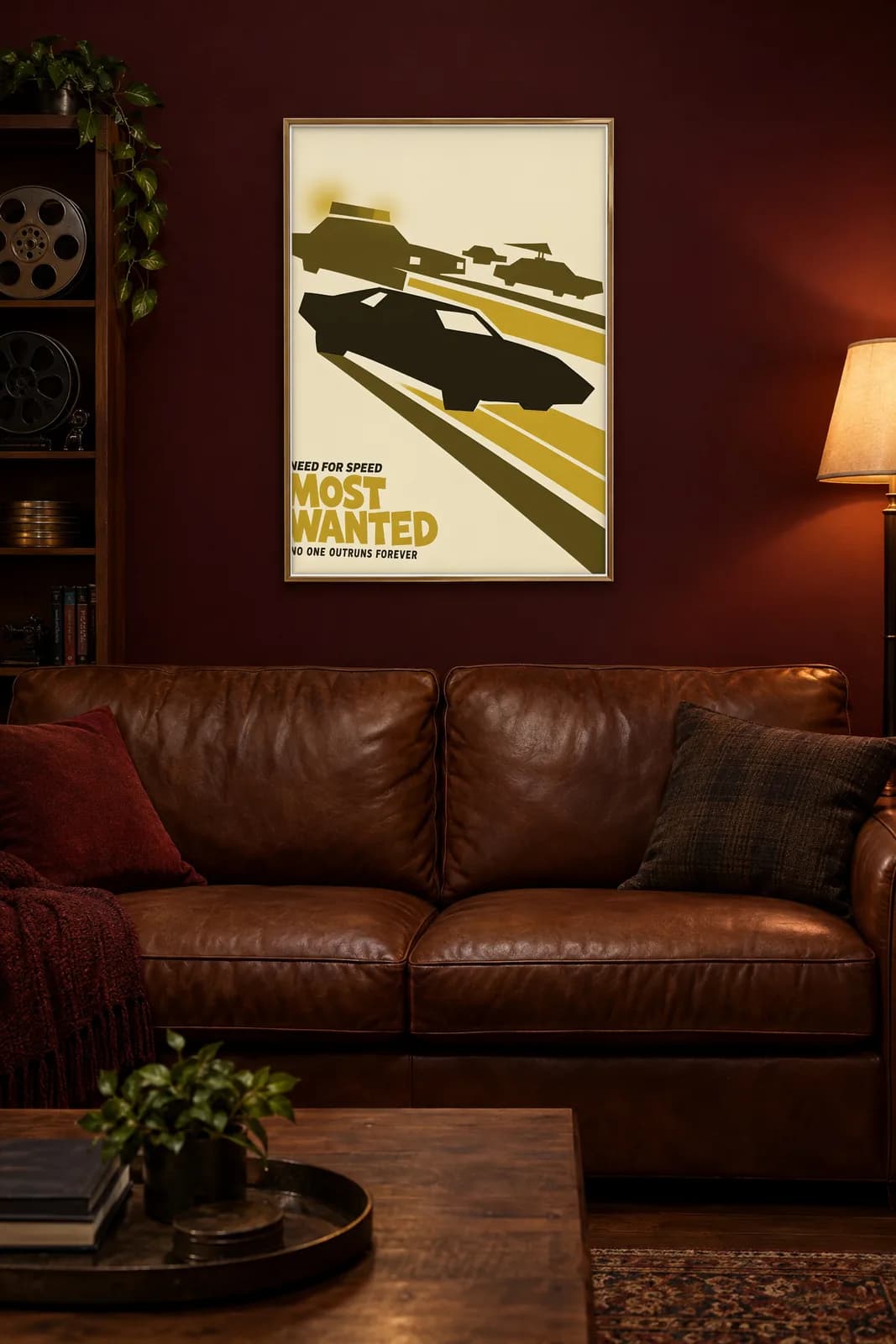 Street Pursuit: Minimal Metal Poster, metal wall art poster