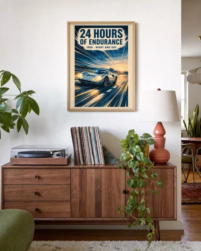 24 Hours Endurance printable wall art preview