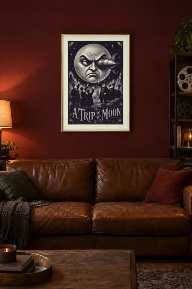 A Trip To The Moon printable wall art preview