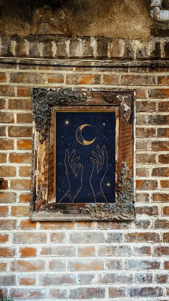 Celestial Hands printable wall art preview