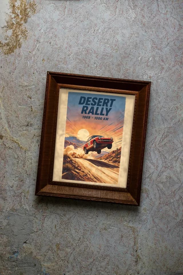 Desert Rally printable wall art preview