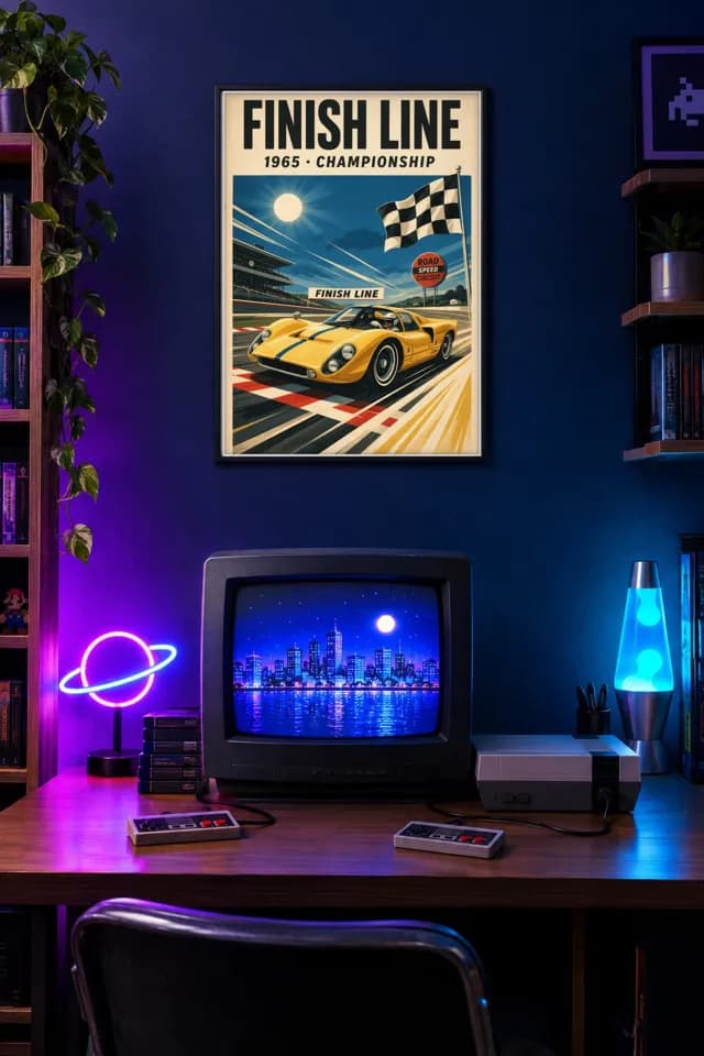 Finish Line printable wall art preview