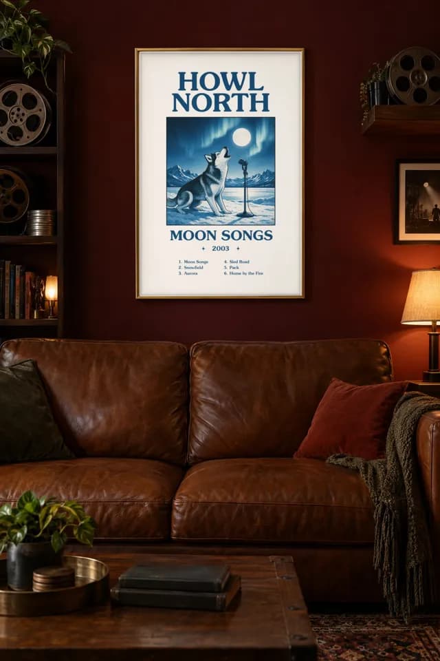 Howl North printable wall art preview