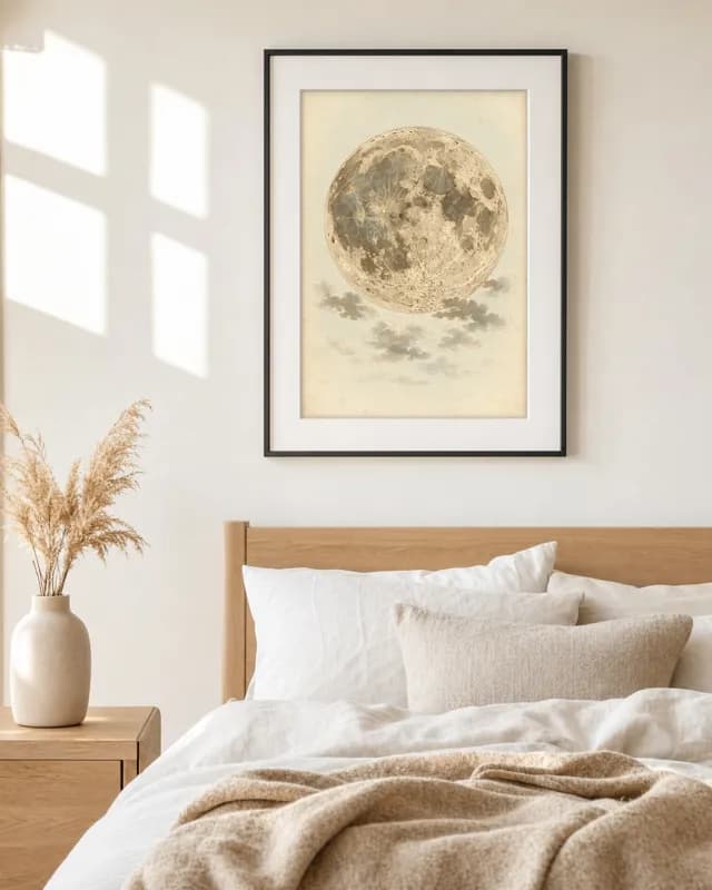 Lunar Study printable wall art preview