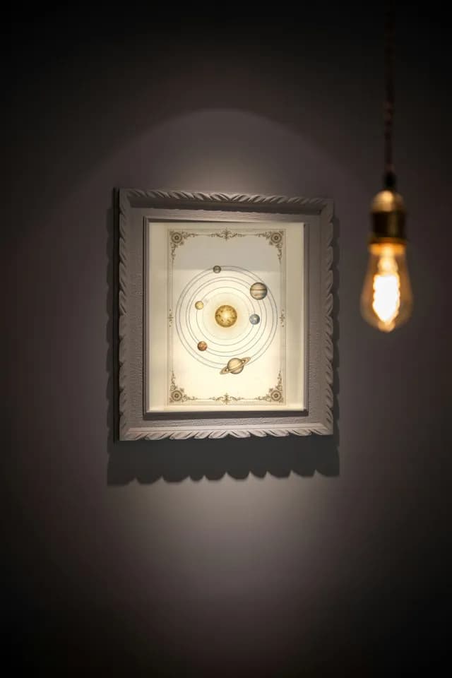 Solar System Chart printable wall art preview