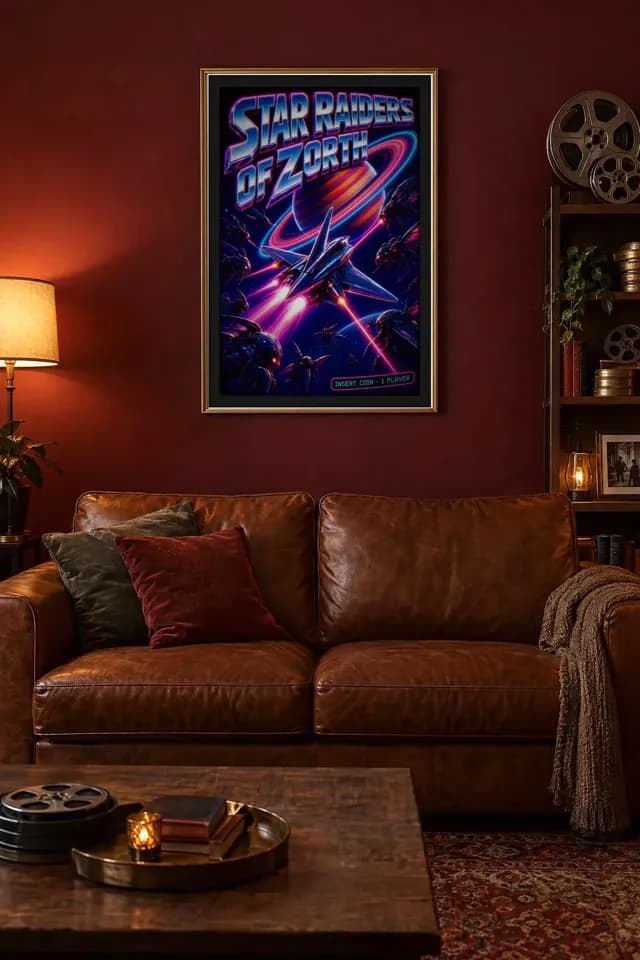 Star Raiders of Zorth printable wall art preview