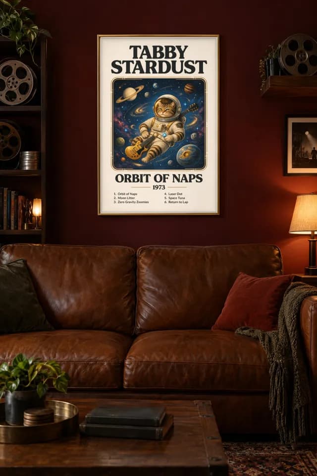 Tabby Stardust printable wall art preview