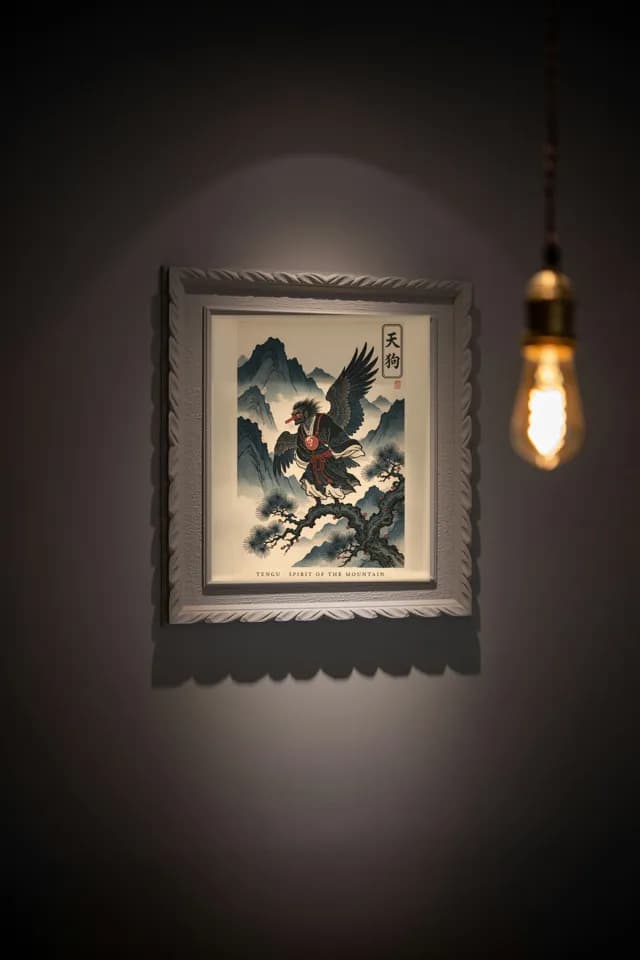 Tengu printable wall art preview