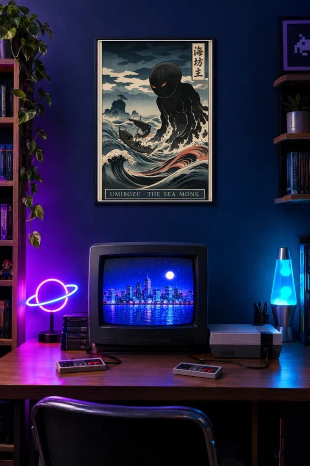Umibozu printable wall art preview